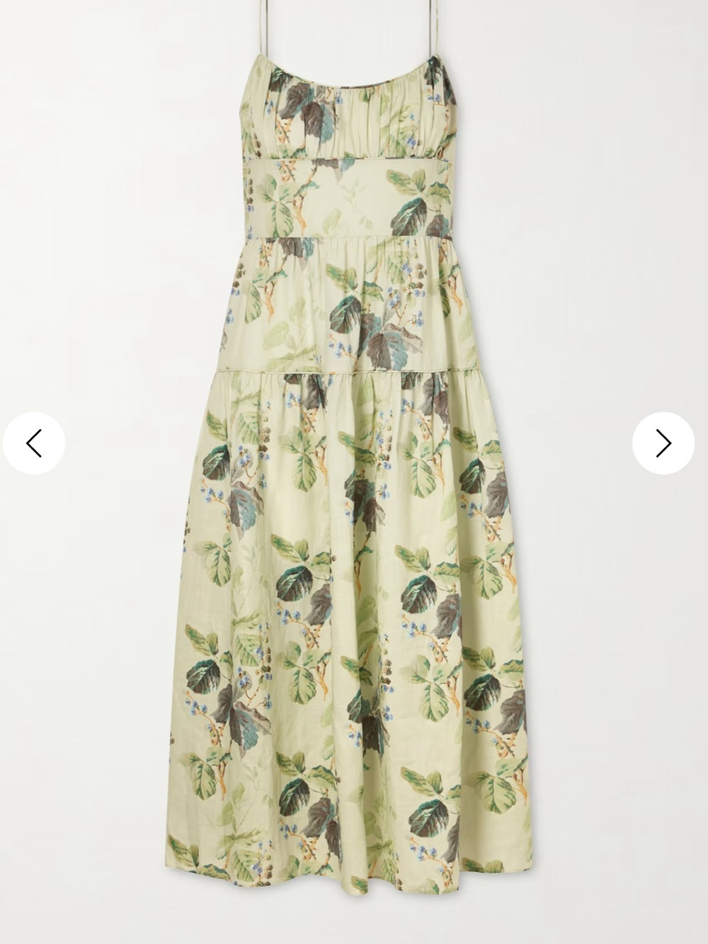 Doen benoid green floral dress